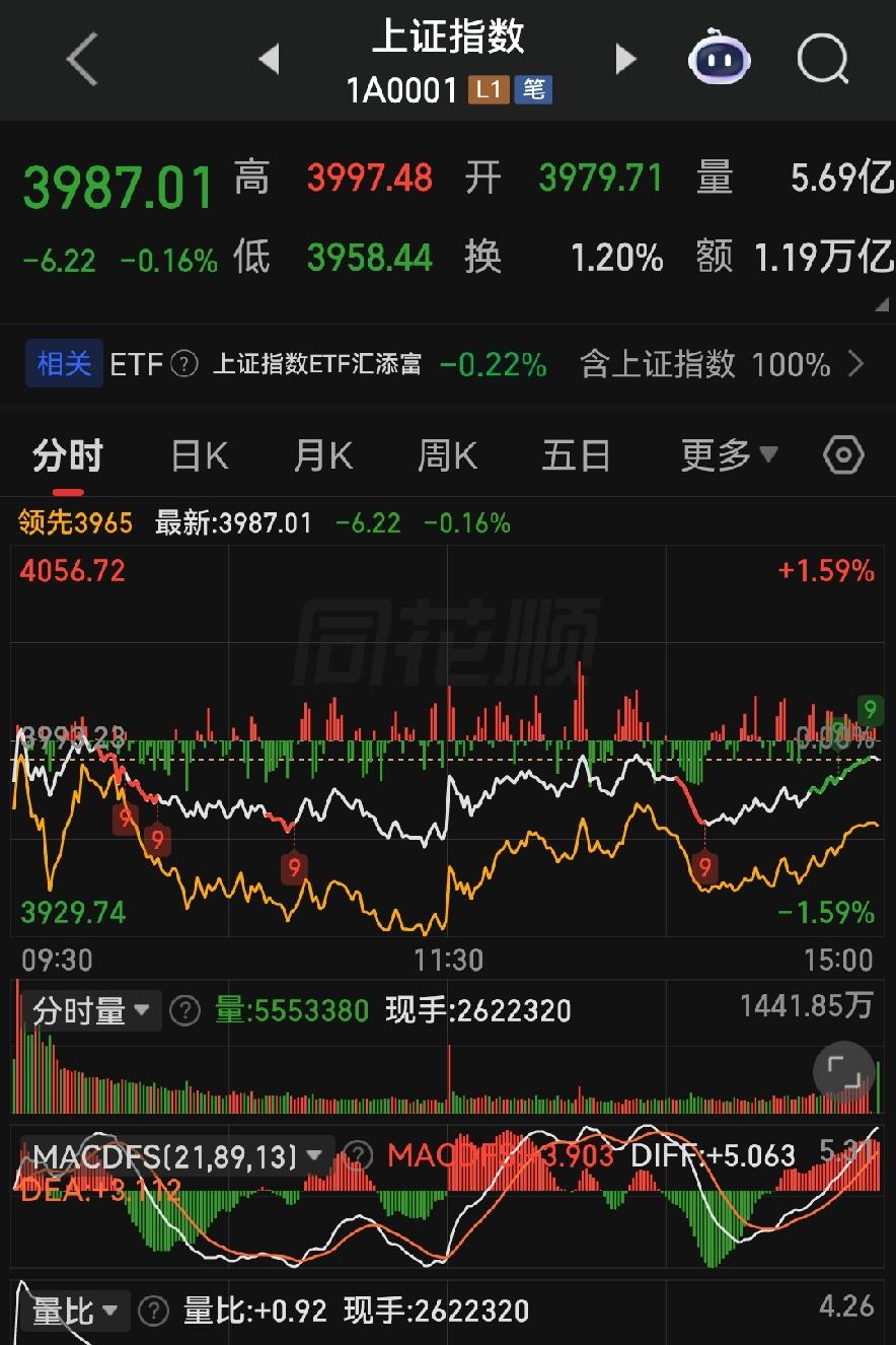 权重死扛护盘，科技股跳水，当下A股该如何布局？
 

各位朋友些，今天大盘这个走