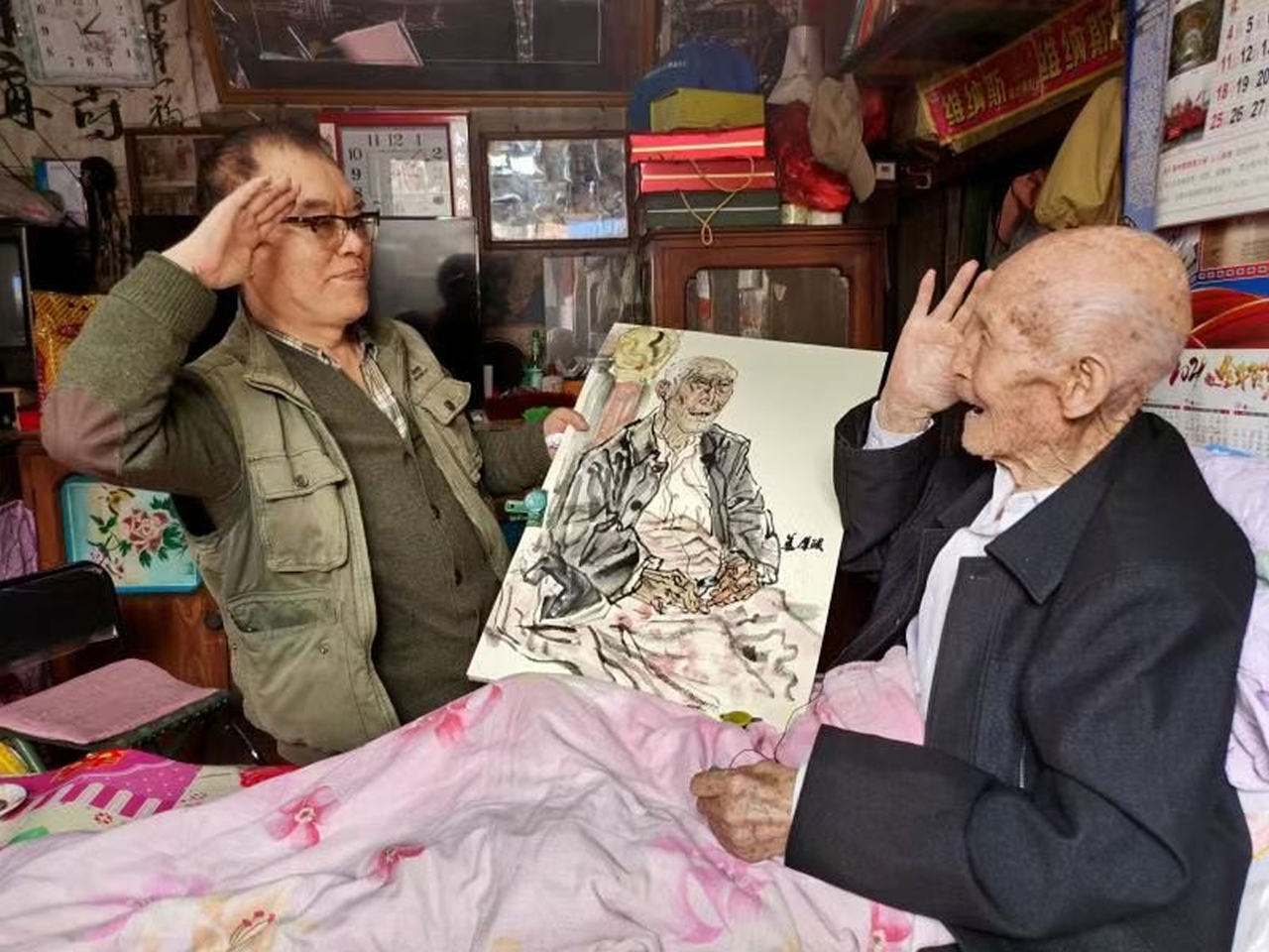 为幸存抗战老兵画像｜刻不容缓的“抢救性”速写