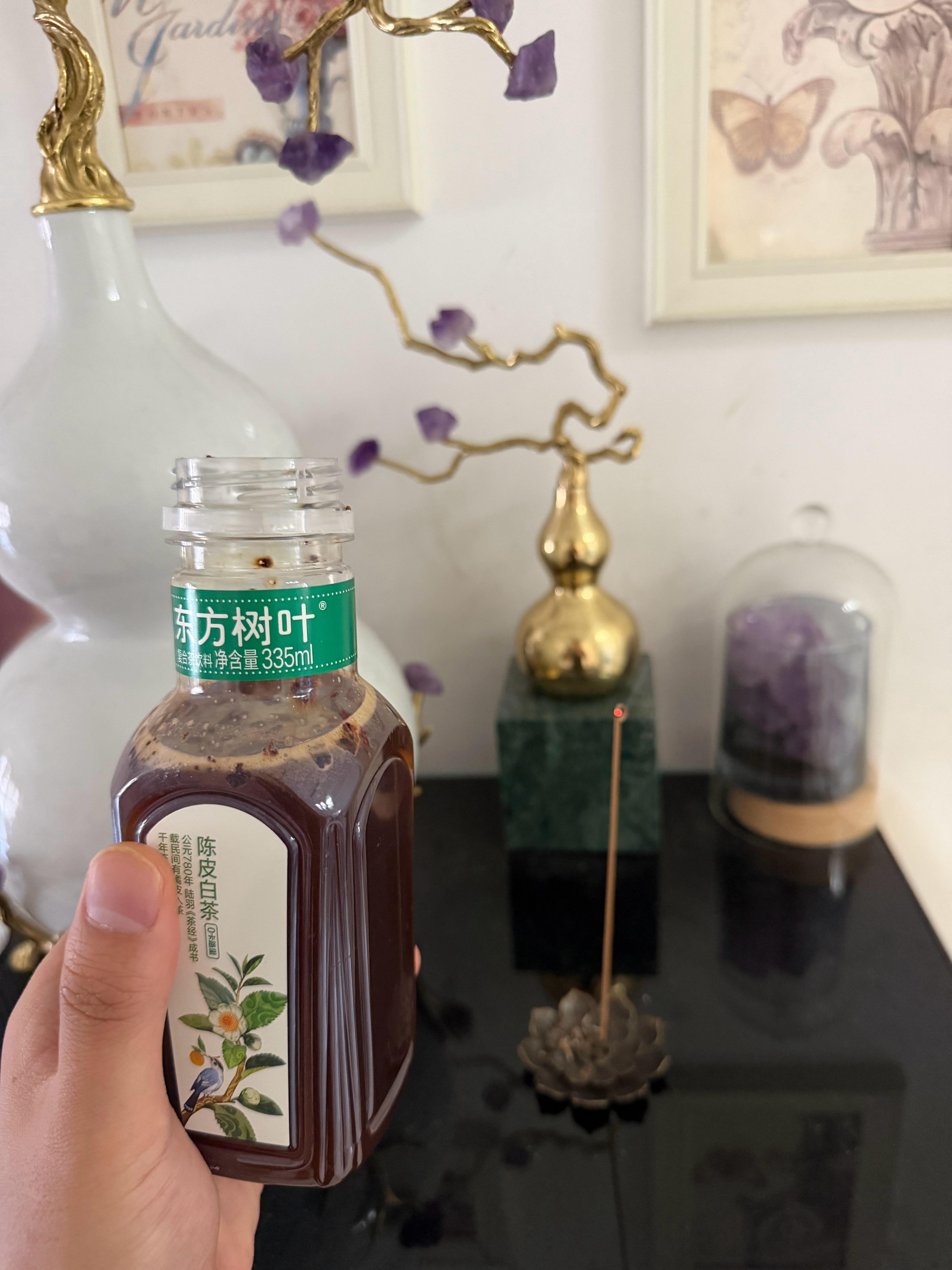 尝试下网上所说的东方树叶➕速溶咖啡，焕发高能量的一天。