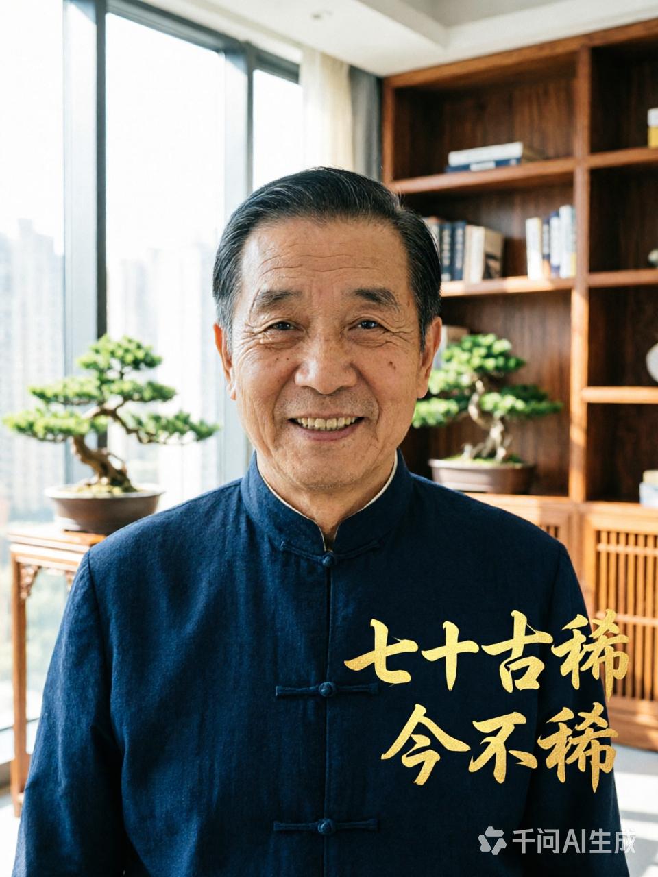 七绝  七十古稀今不稀

七十古稀今不稀，
桑榆晚景自相宜。
心宽笑对人间事，