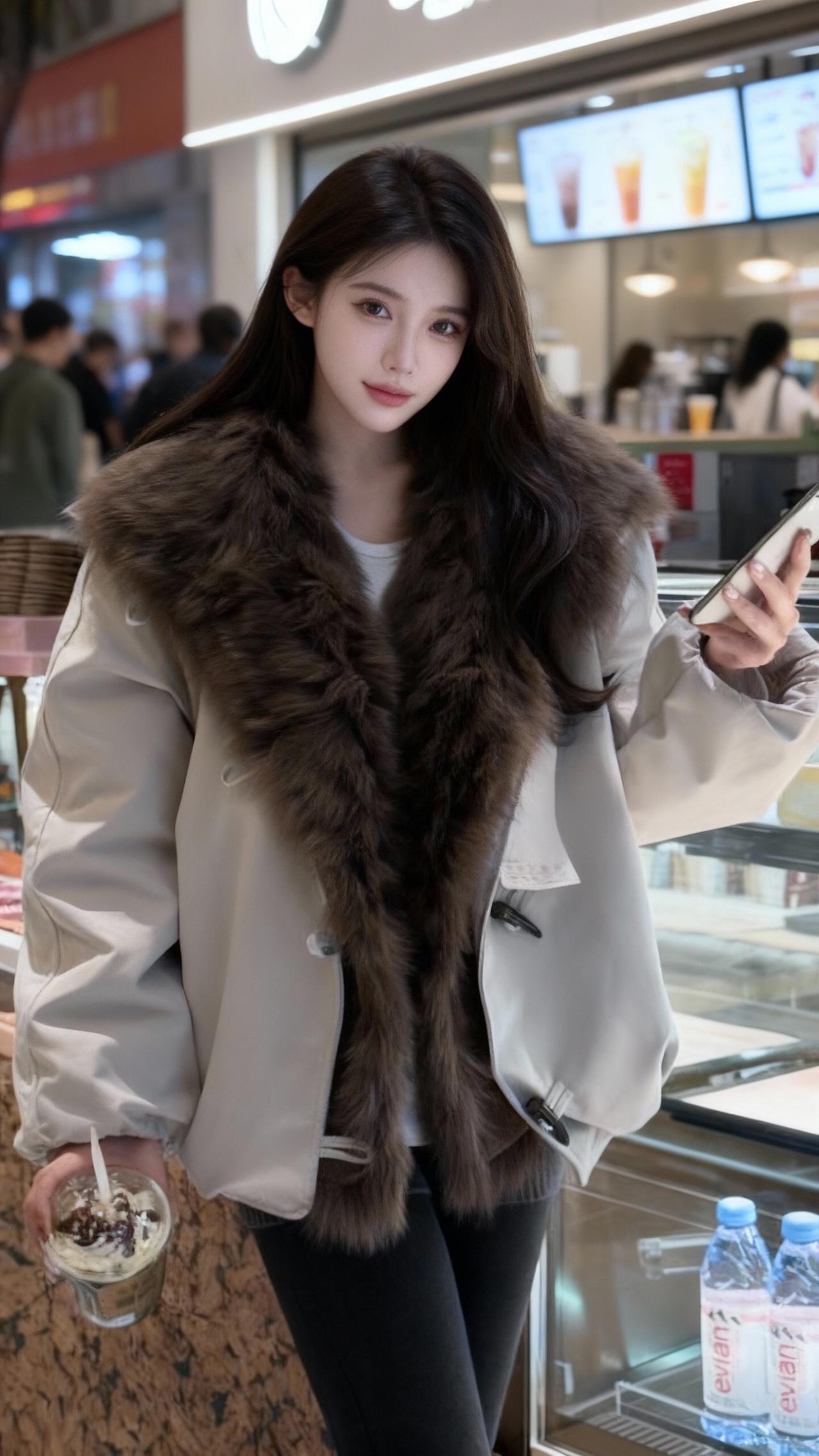 第三视角ootd 天冷穿的毛茸茸 复古外套搭配灵感 慵懒毛衣风尚 羽绒服的多种穿