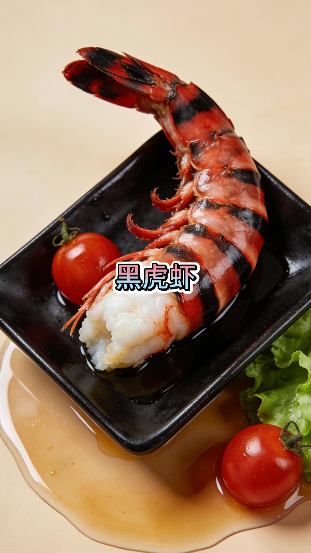 黑虎虾。
