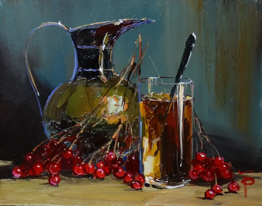 克里米亚功勋艺术家衣歌利的静物作品