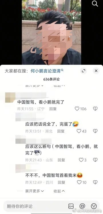 小鹏这是招谁惹谁了啊，怎么最近刷到好多短视频，内容差不多，都有一句“洋人之下我第