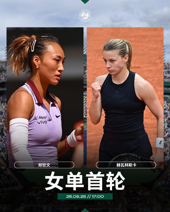 郑钦文法网首秀时间确定郑钦文今日亮相法网  2026法网今日继续进行， 本届法网