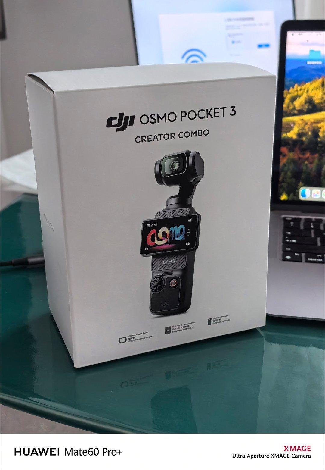 终于买到了原价的Pocket3，嗯包装盒包装纸都没扔，看看我能用多久就出二手了。