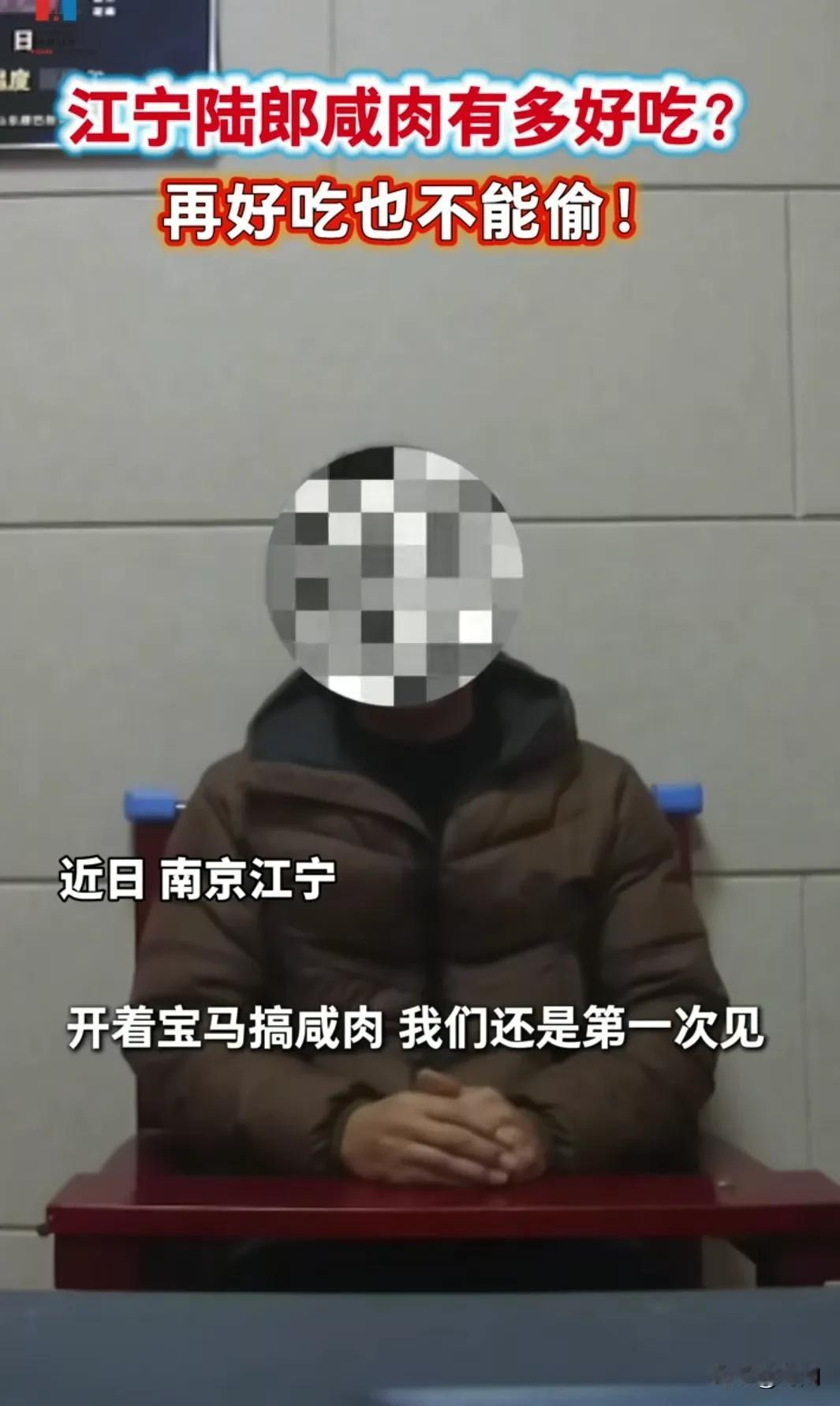 男子驾驶宝马车偷走农户多块腊肉，被监控拍摄一清二楚，结果警方很快抓到宝马男。事发