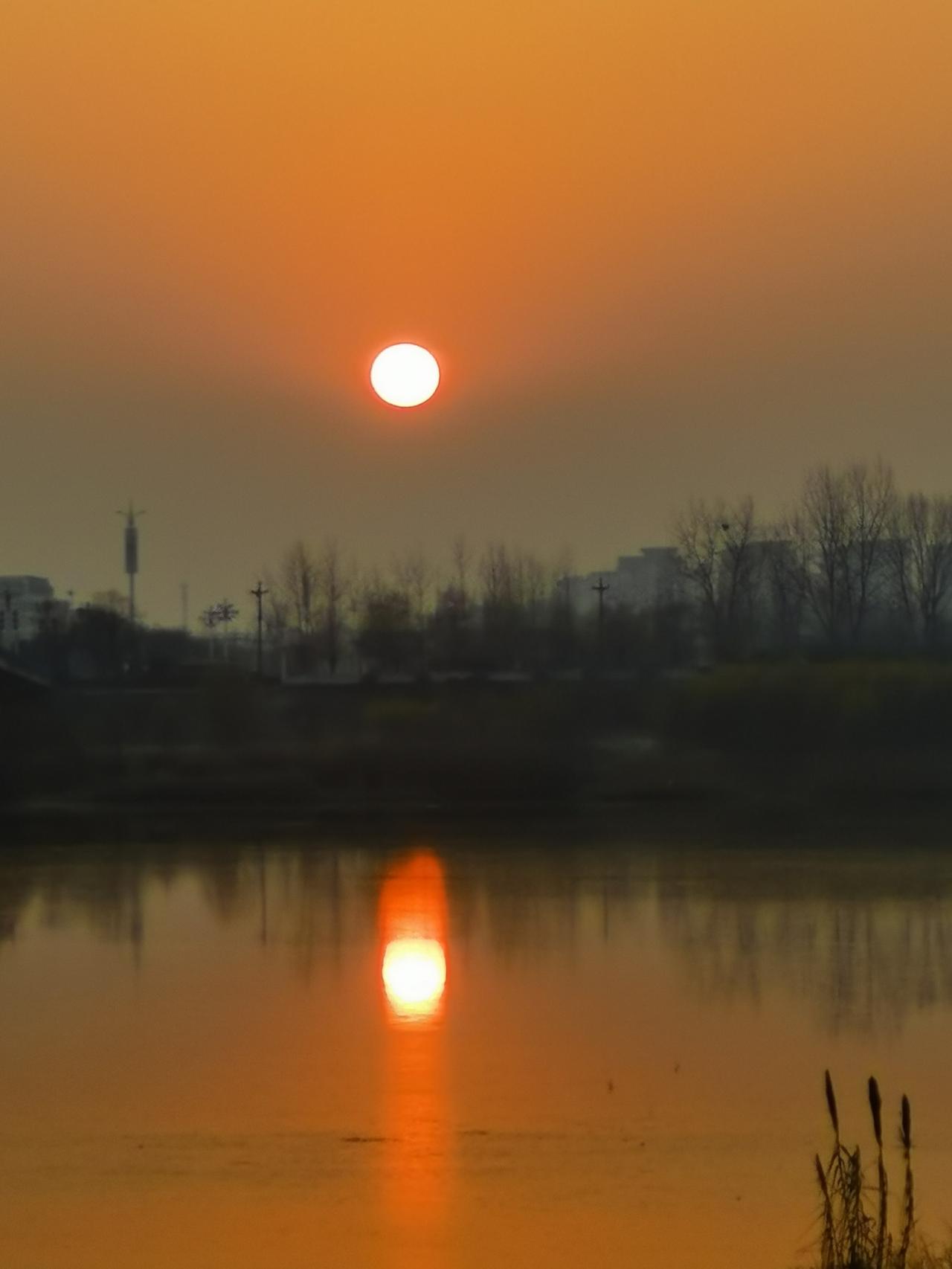 汉中汉江夕阳红