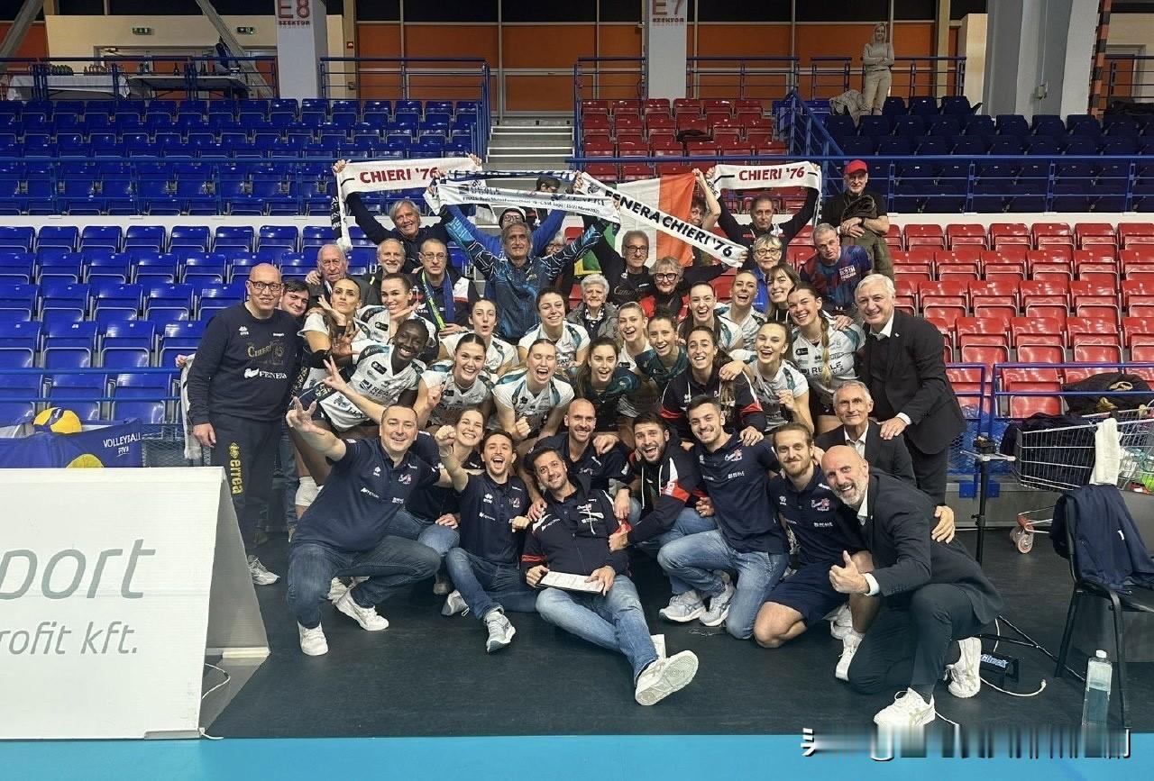 2025-2026赛季女排欧联杯1/16决赛首回合，意大利🇮🇹基耶里3-0匈