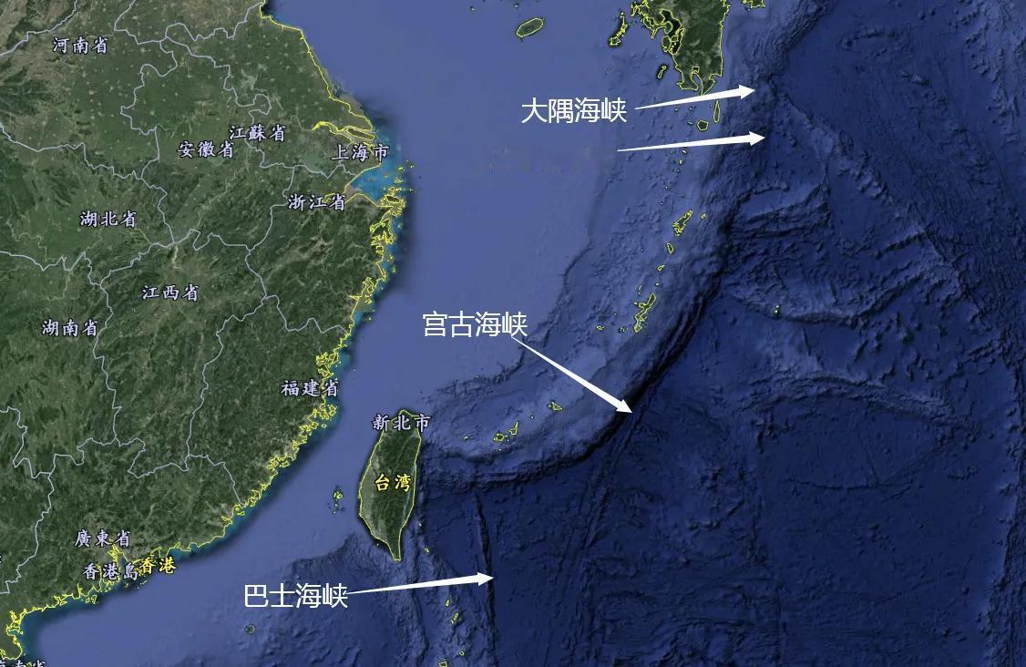 大隅海峡：同时受到中美两国海军欢迎的海峡。

日本大隅海峡非常有意思，它的宽度只