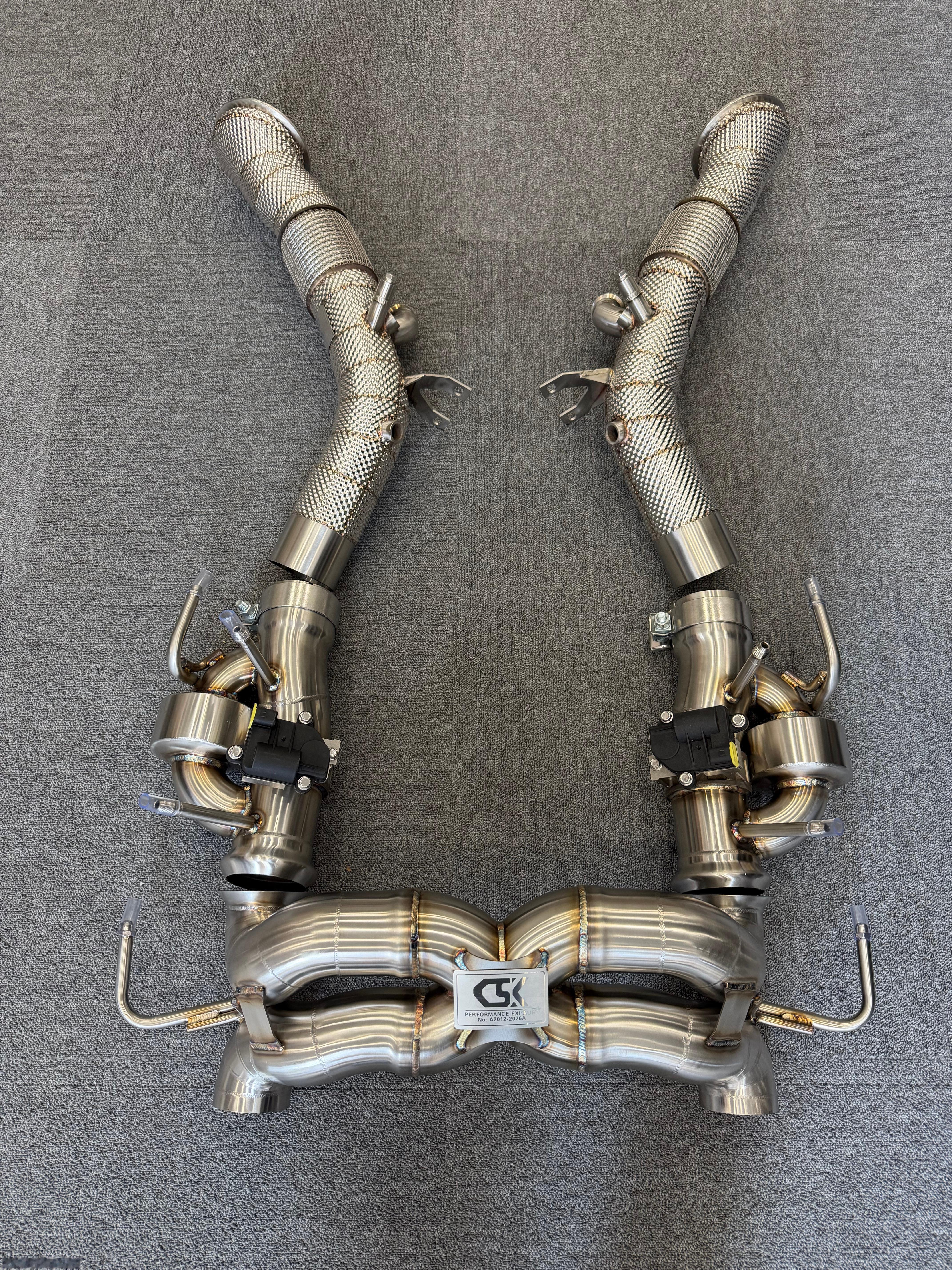 法拉利SF90  CSK头段 + 尾段阀门排气 现货✅ 