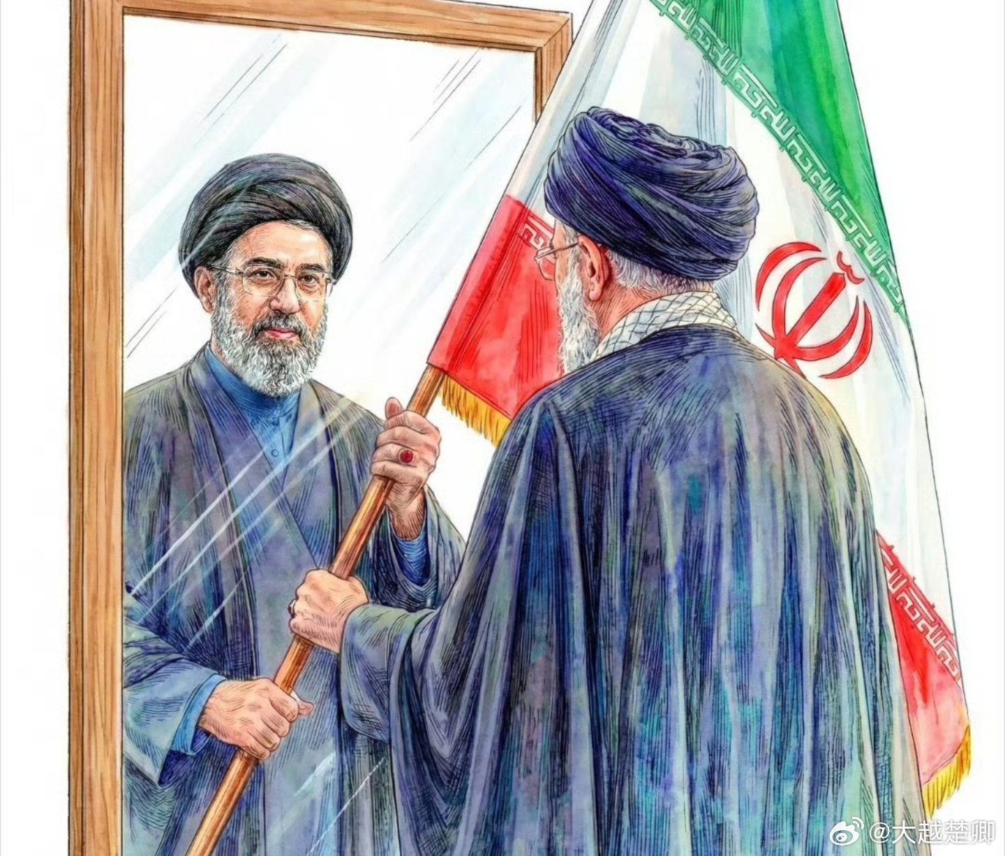 特朗普认为他已经颠覆伊朗政权，因为掌权者已变更。 