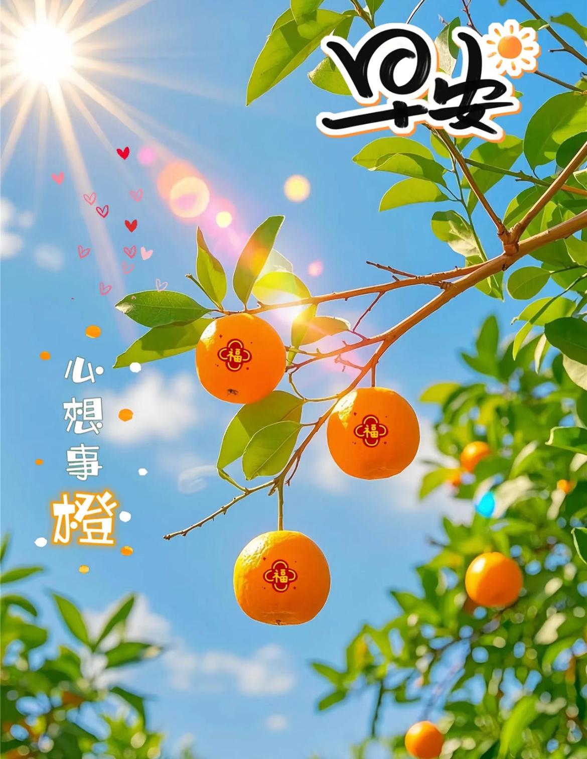 清晨问好，好运相随。新的一天，带着快乐出发，装满热爱前行。愿你无忧无虑，自在随心