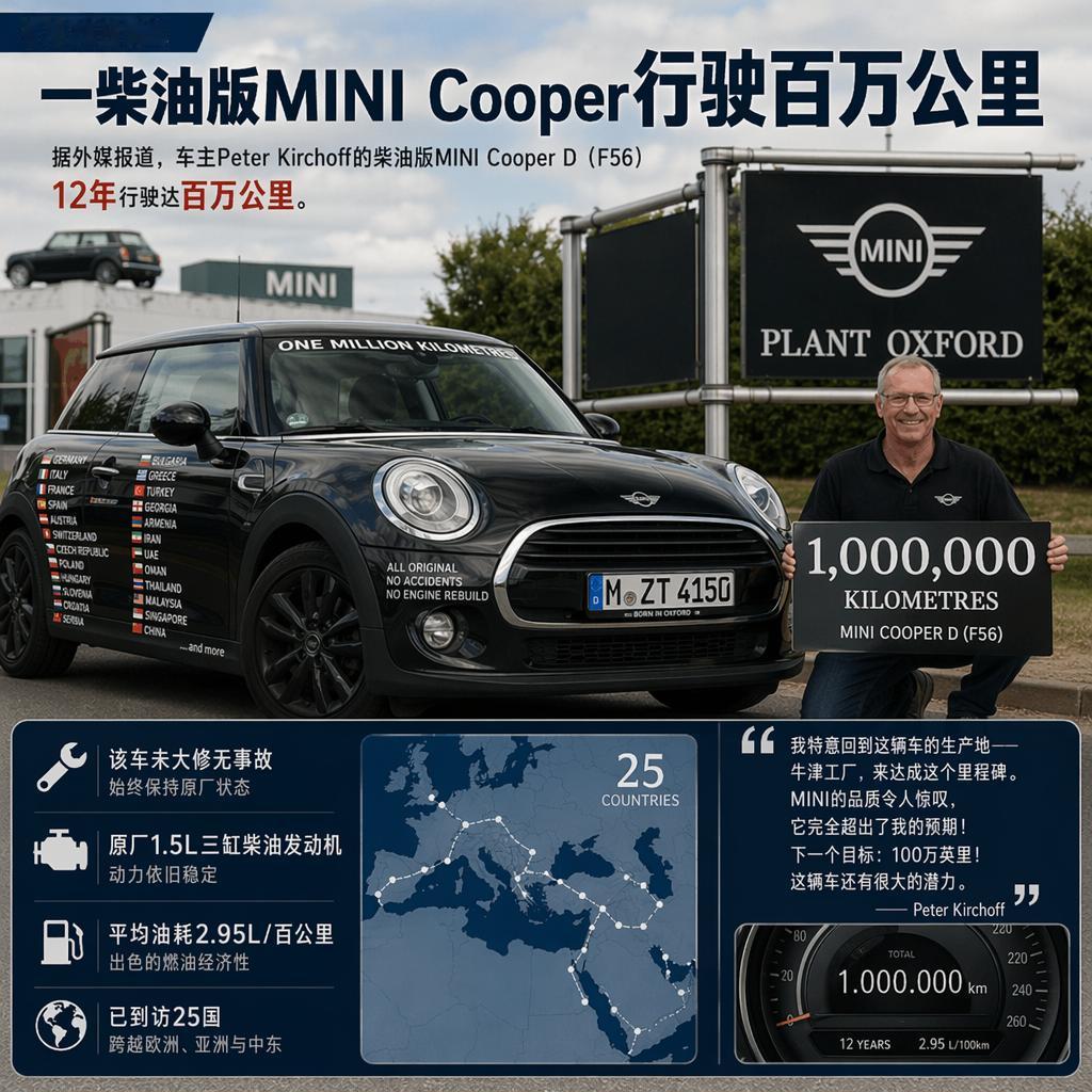 ⛽ 12 年无大修跑百万公里，这台三缸柴油 MINI，打破大众刻板认知。 6 月