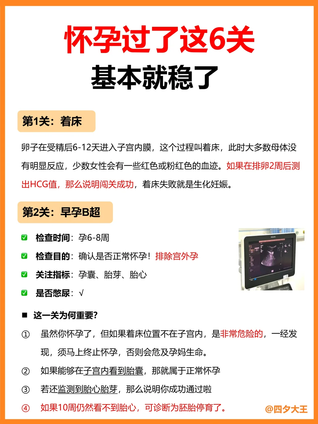 孕期就是不断闯关，过了这6关，你就稳了‼