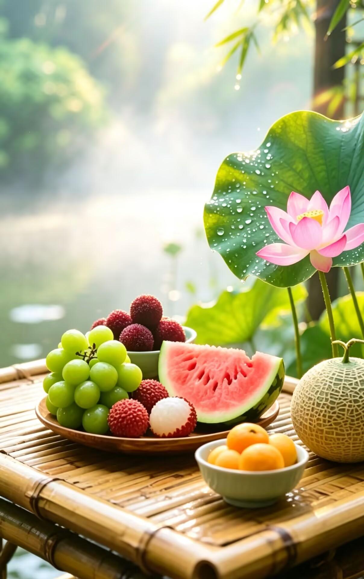 一晨祥瑞福泽绕着你，盼你心境悠然少烦忧，饮食有节体魄强健，眉间常常盈笑意，甜蜜长