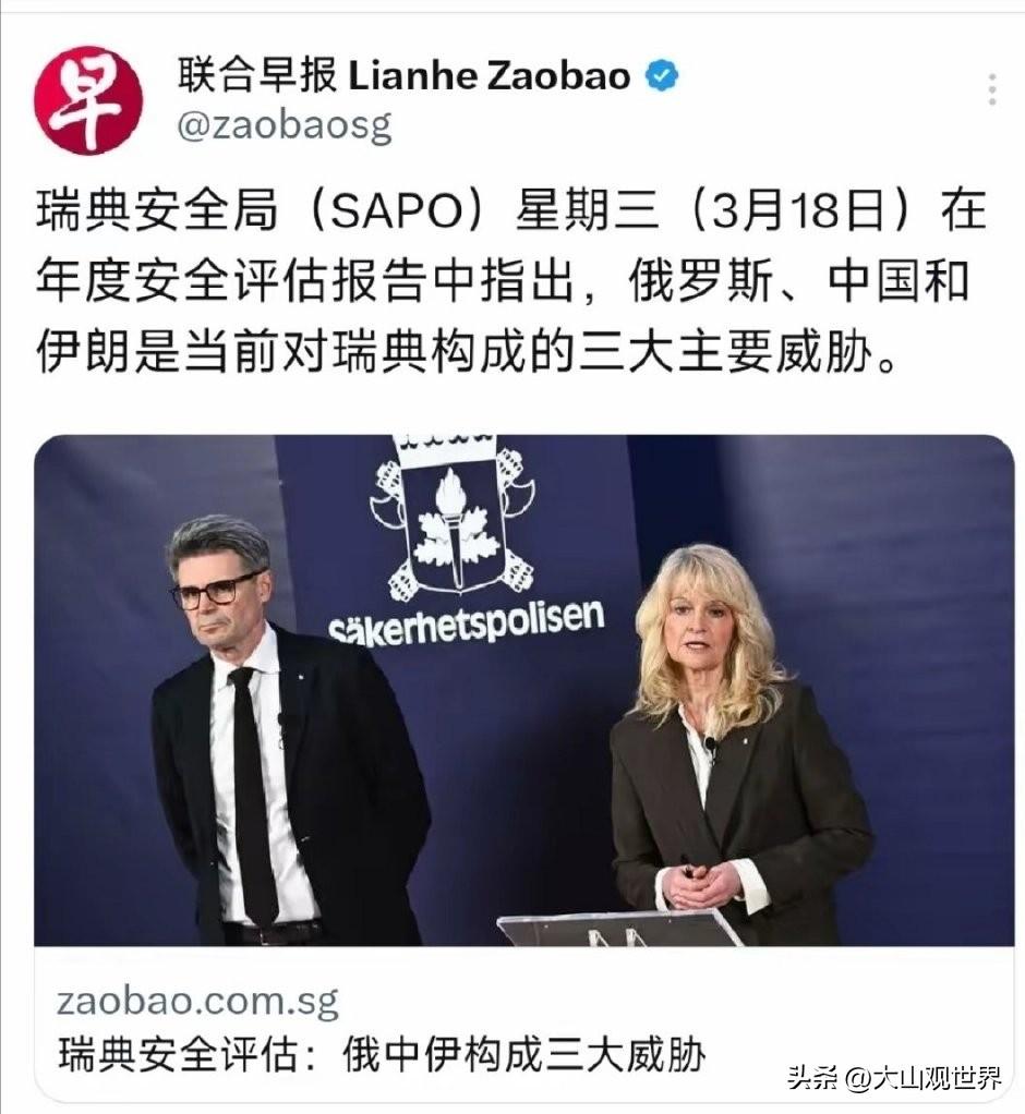可笑，人口才1000多万
GDP还不如我国一个经济大省
军事上刚加入北约
国际话