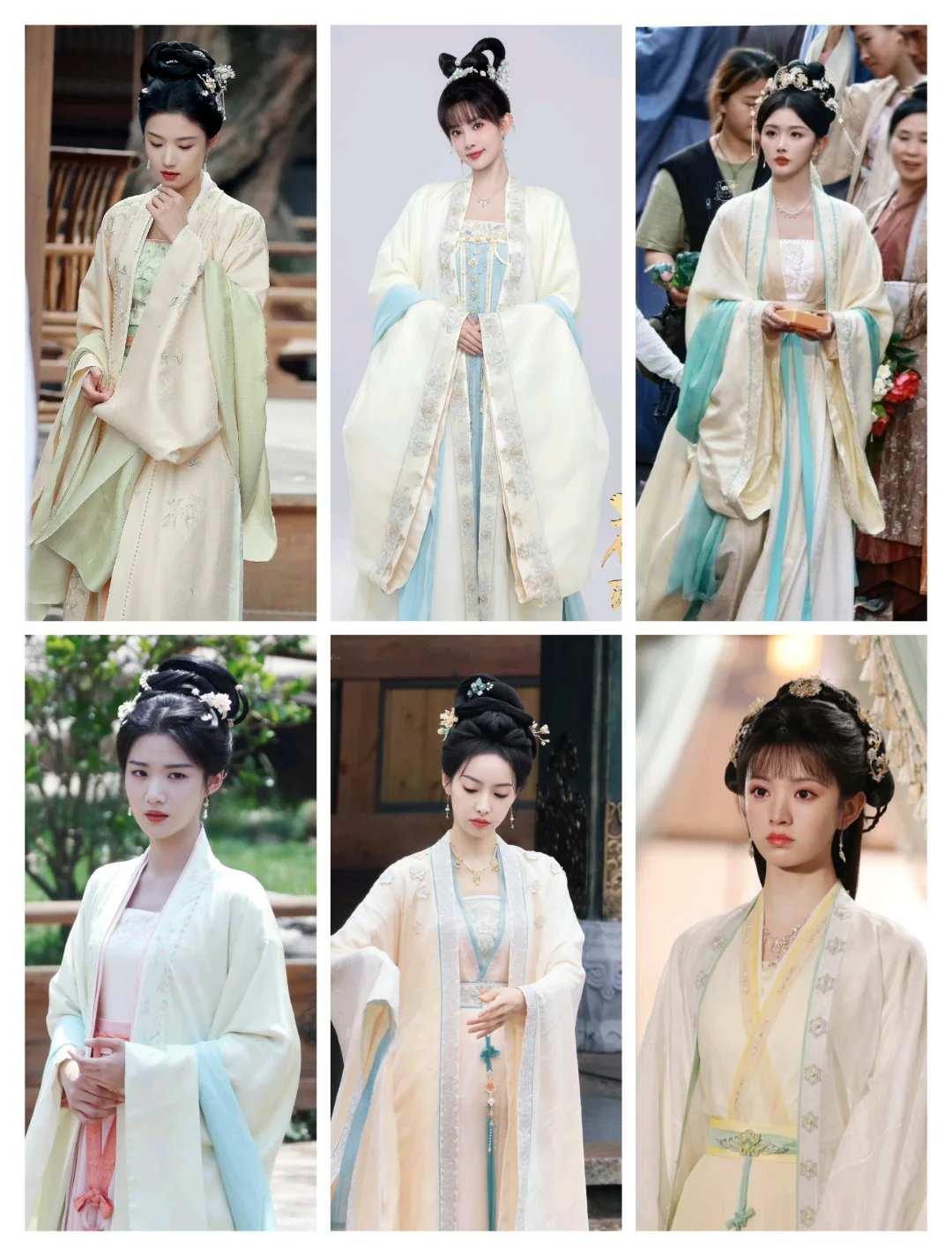 配色很舒服的黄绿白造型