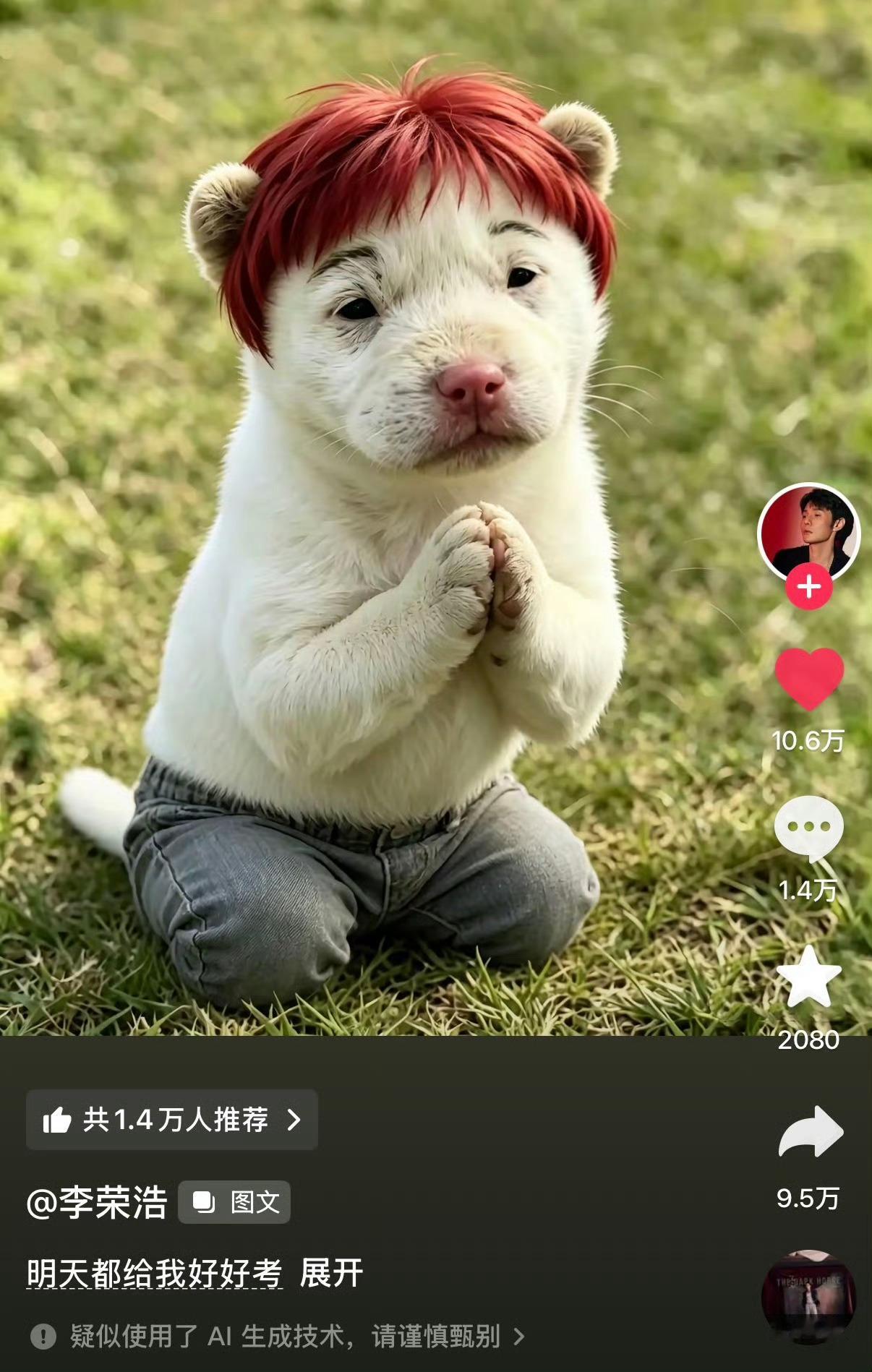 这竟然是李荣浩本人发的 哈哈哈哈哈哈笑死我了李荣浩 明天都给我好好考
