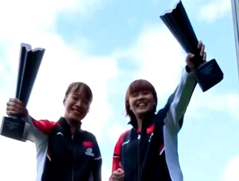 国乒没去，金牌照样撒了一地。
德国佬赢了男单，日本妹子拿了女单，中国台北双打直接