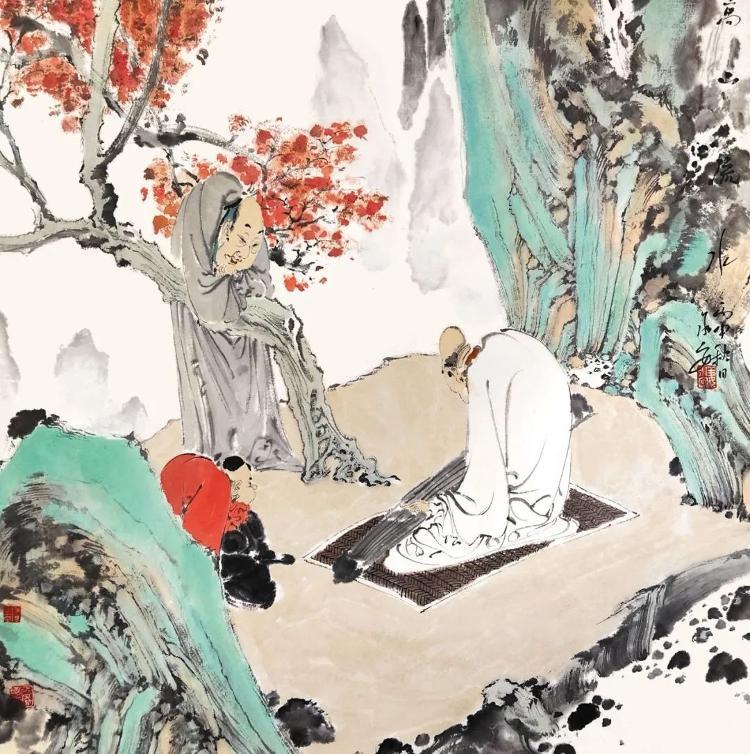 上联：洗耳恭听山水韵
下联：[玫瑰]

网络图片/诚谢侵删