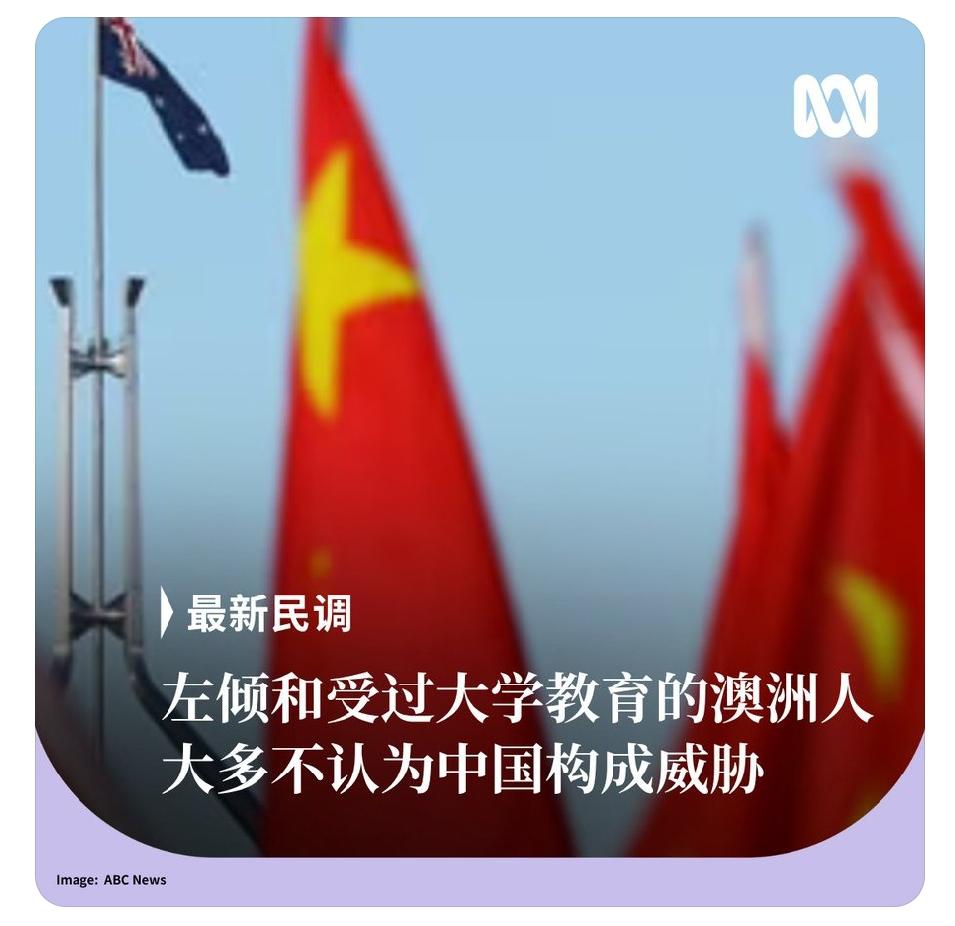 受过良好教育的澳大利亚人比较亲中，这个结果并不让人意外！

澳大利亚最新News