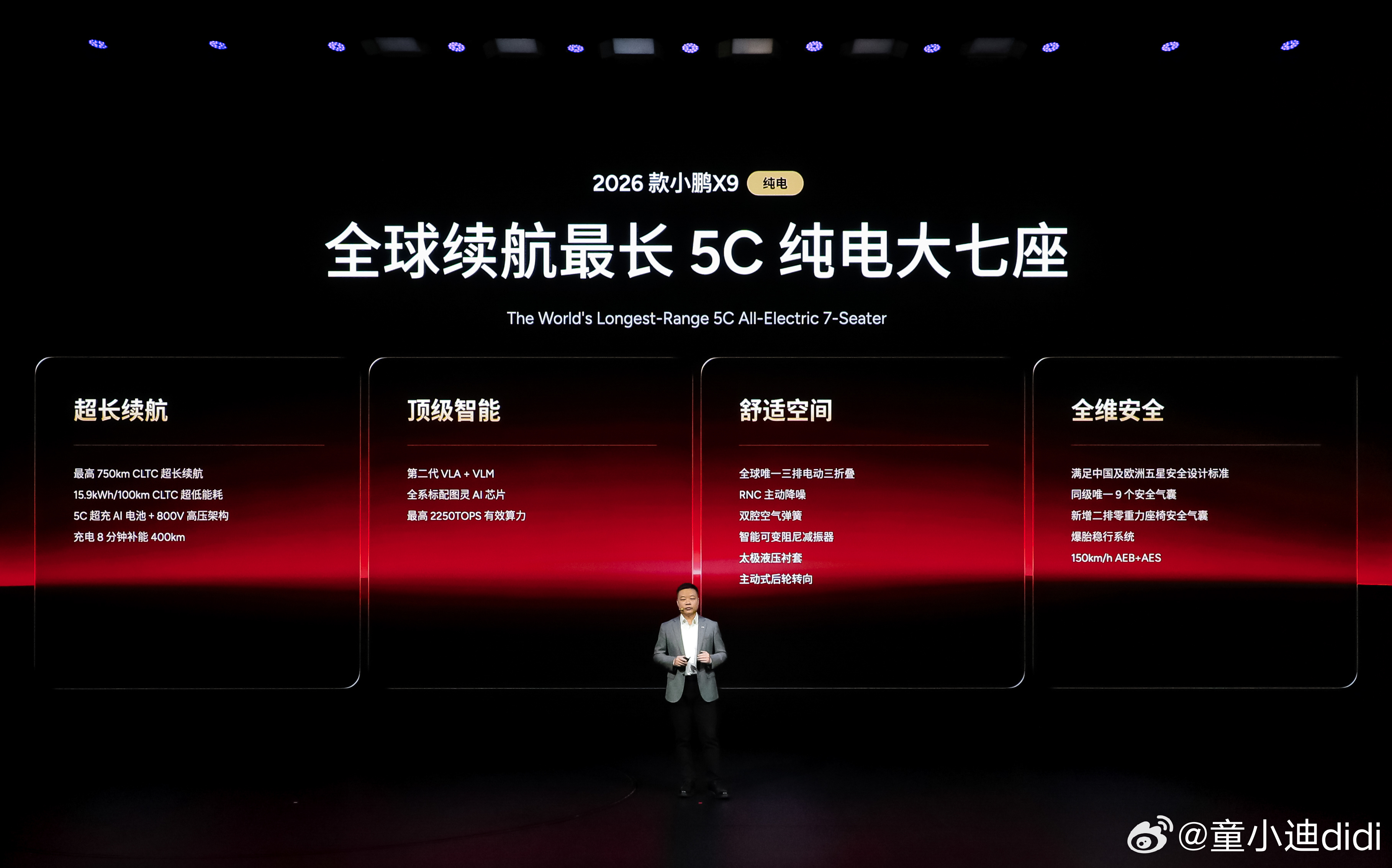 新款小鹏X9纯电版上市30.98万起2026款小鹏X9纯电版正式上市，共推5款车