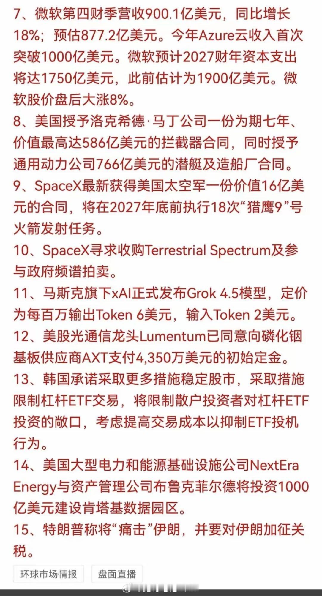 7.30周四  隔夜全球财经要闻！1.美联储2.国际原油3.黄金4.SpaceX