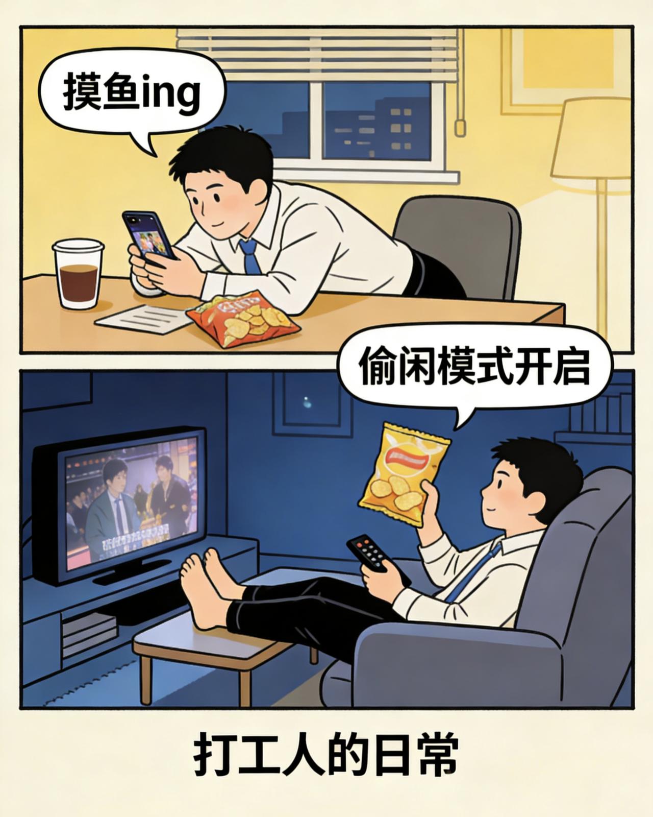 人呐，
别太正经，要有趣一点！
生活哪有那么多标准答案？白天摸鱼划水，夜里偷闲放