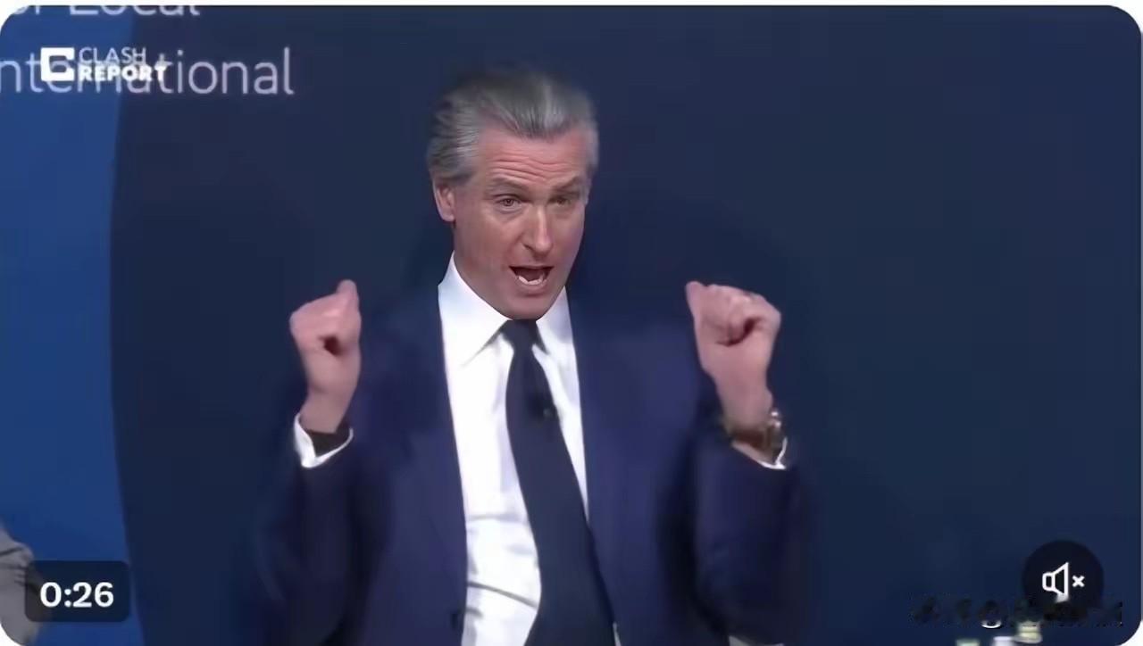 2月15号，加州州长纽森在德国慕尼黑安全会议上，对着台下的一帮欧洲政客，火力全开