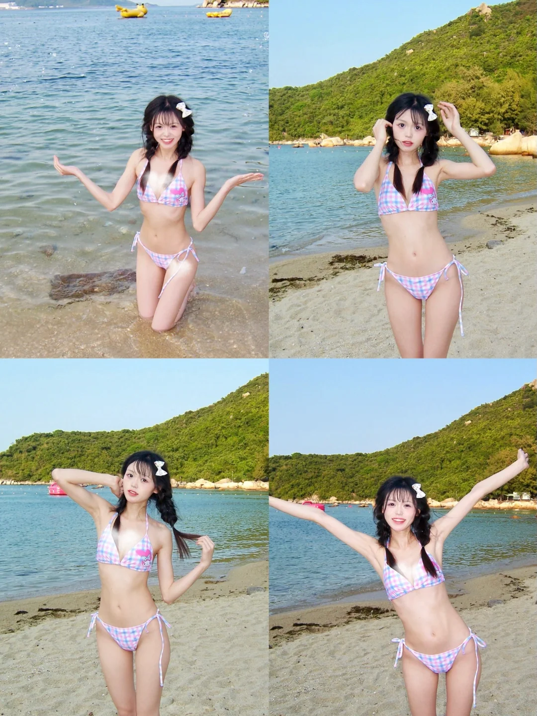 我的运动打卡｜ccd夏日游泳元气海边拍照姿势