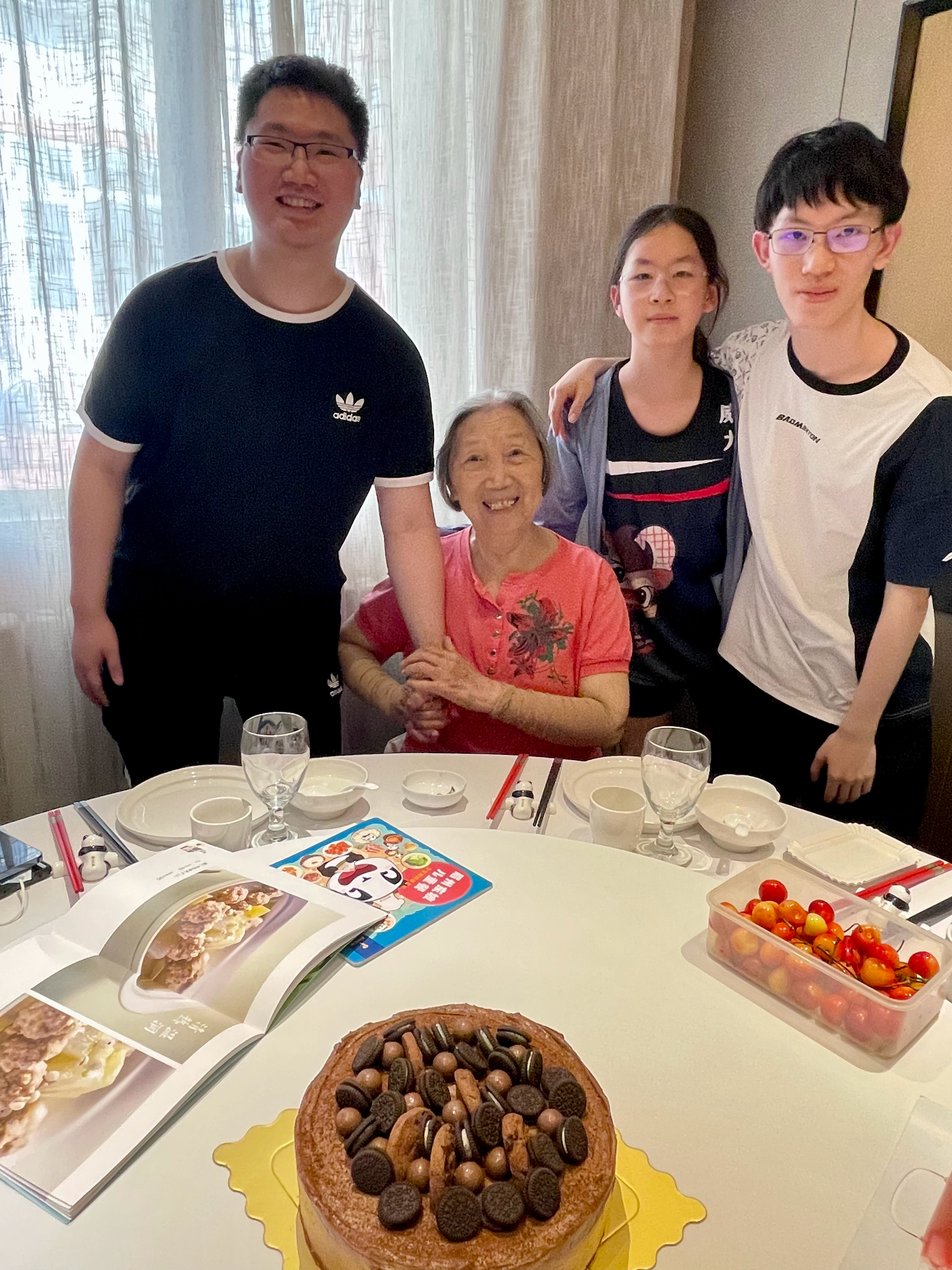 祝老妈生日快乐！三个第三代都到齐了！[心][心]🙏🙏[蛋糕][蛋糕] ​​​