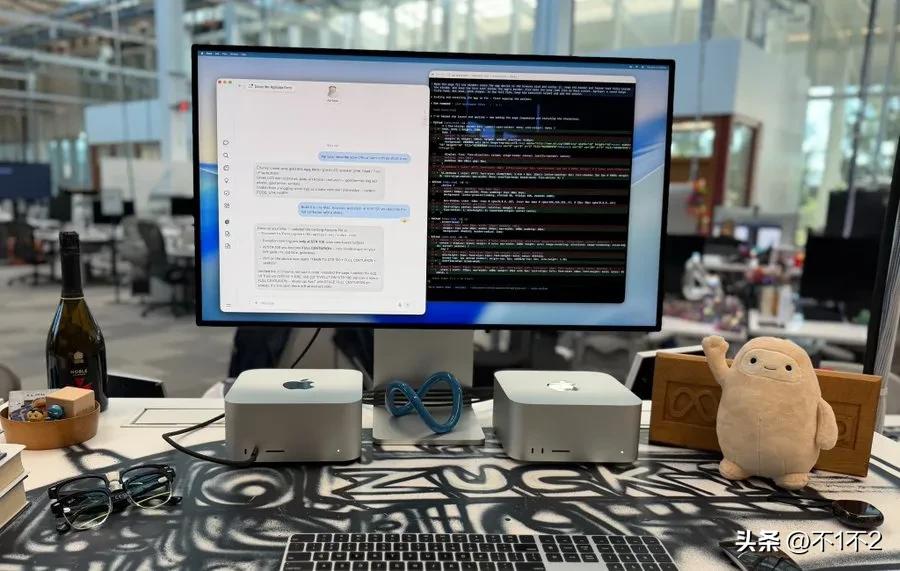 Mac + AI 就是这个时代最强大的生产力
只靠桌上两台 Mac Studio