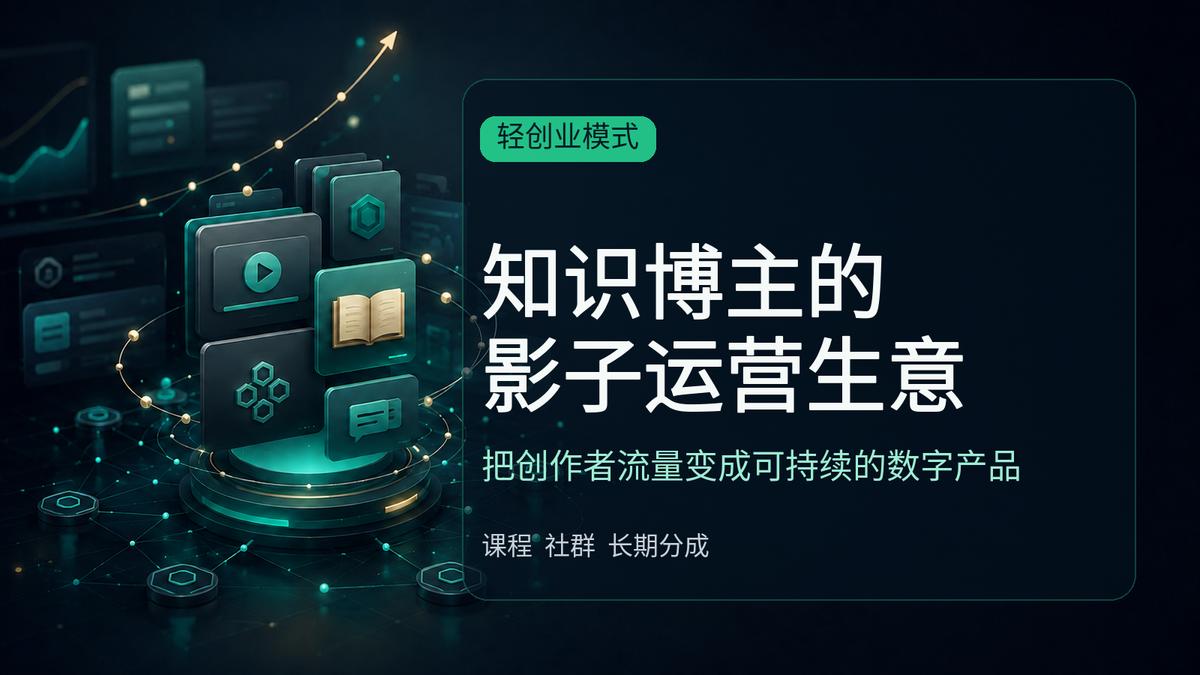 这个被99%人忽视的"影子运营商"模式，正在创造新一代数字中产。
📌 核心赛道