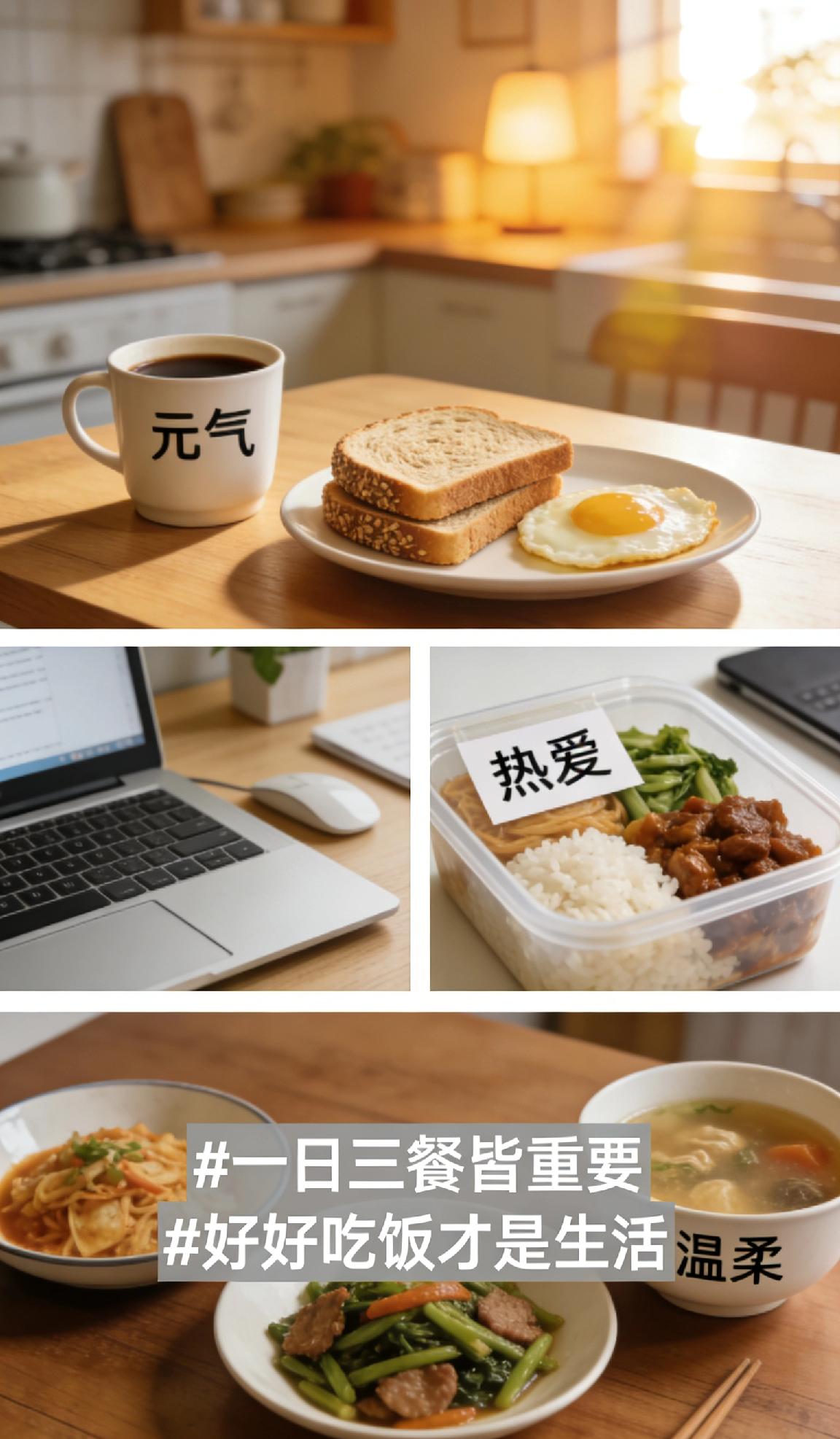 有人说午餐是中场的能量补给，撑过忙碌的午后，为生活续航前行；
有人说晚餐是一天的