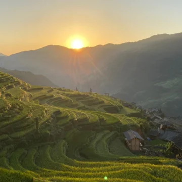 待在村里
