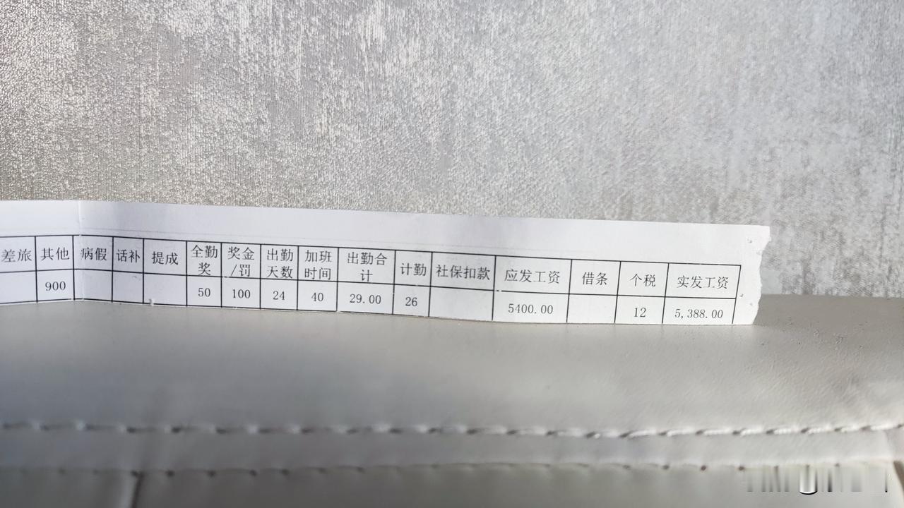 奋斗一个月，就为了这个工资条，
给大家展现的这张工资条，放到现在不算多，50%之