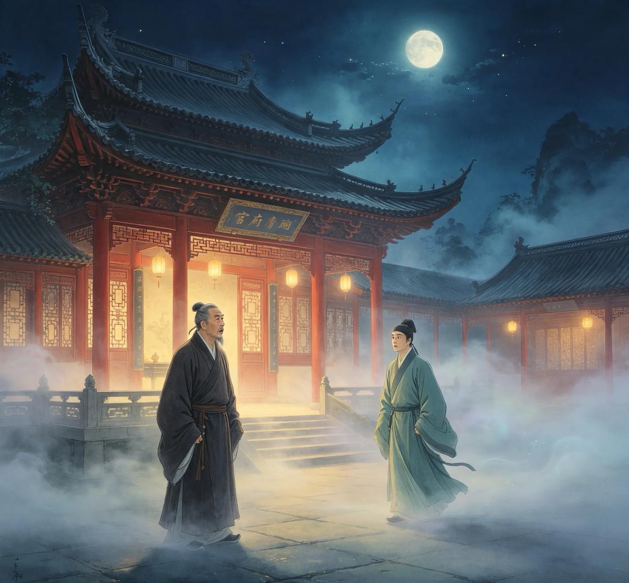 清朝泾县人胡承璘，还是秀才的时候，夜里梦见自己来到一座官府府邸，气派如同王侯宅院