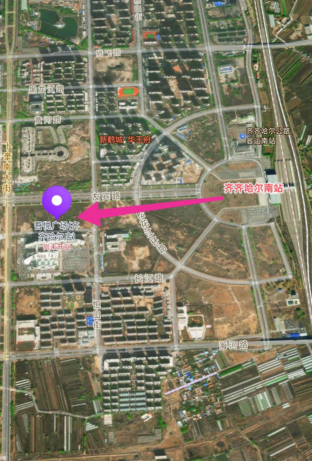 看来齐齐哈尔南站板块应该是齐齐哈尔未来几年重点发展的区域，来到吾悦广场工地现场看