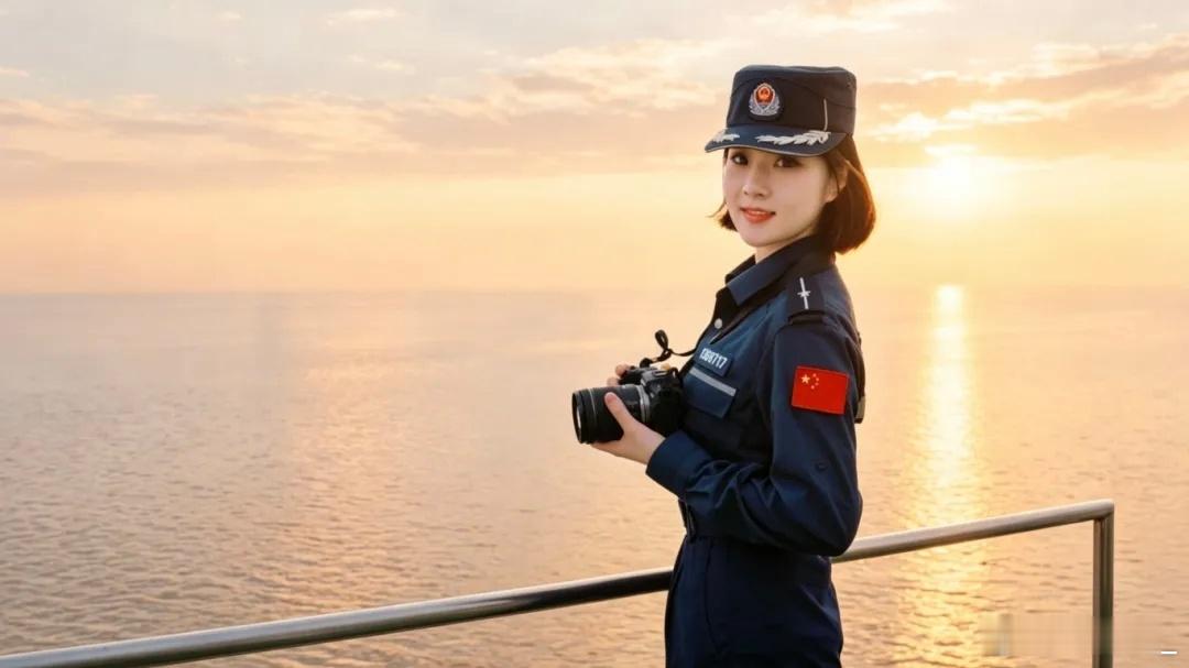 浙江海警局的漂亮宣传员 