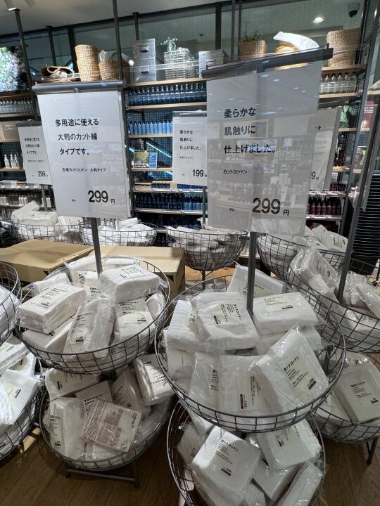 东京MUJI这个卸妆棉好值啊。。。