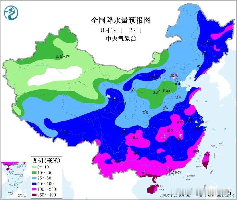 【中期预报:天气形势复杂多变，中东部降雨持续偏多！】

根据超级计算机的最新预测