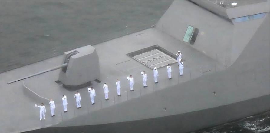 2026年7月13日，日本海上自卫队最新锐的“最上”级护卫舰“长良”号在三菱重工