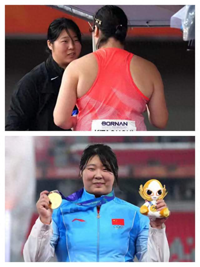 严子怡一枪70米46，领先奥运冠军将近8米，亚运女子标枪直接下班