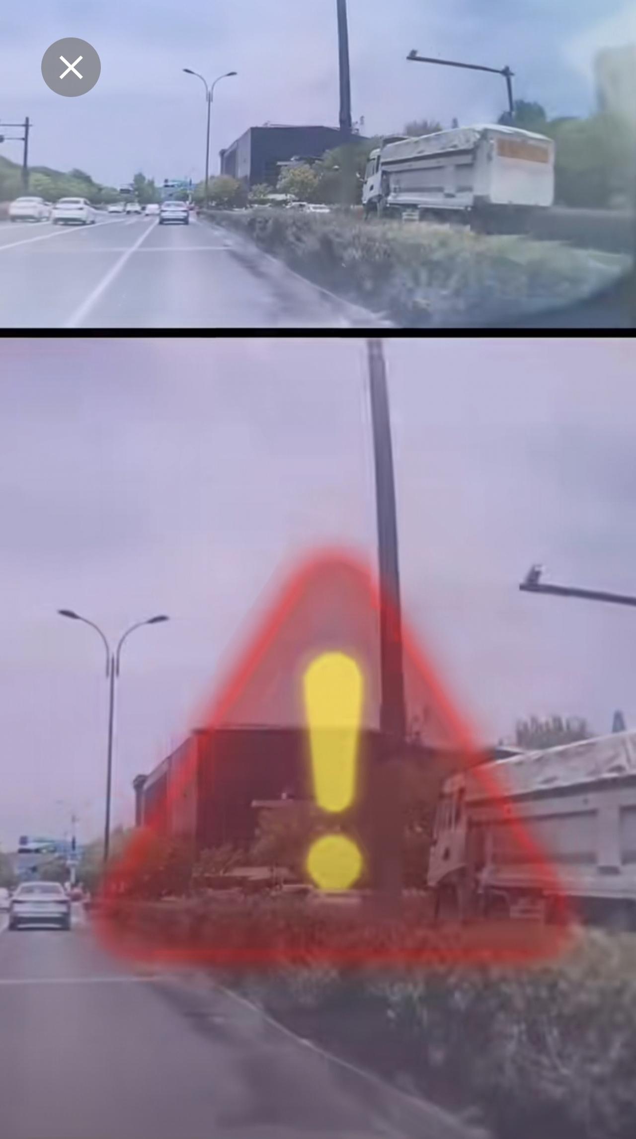 小车车主随心所欲开车，直行车道右转，被渣土车死死压住，这起事故大家觉得是谁的责任