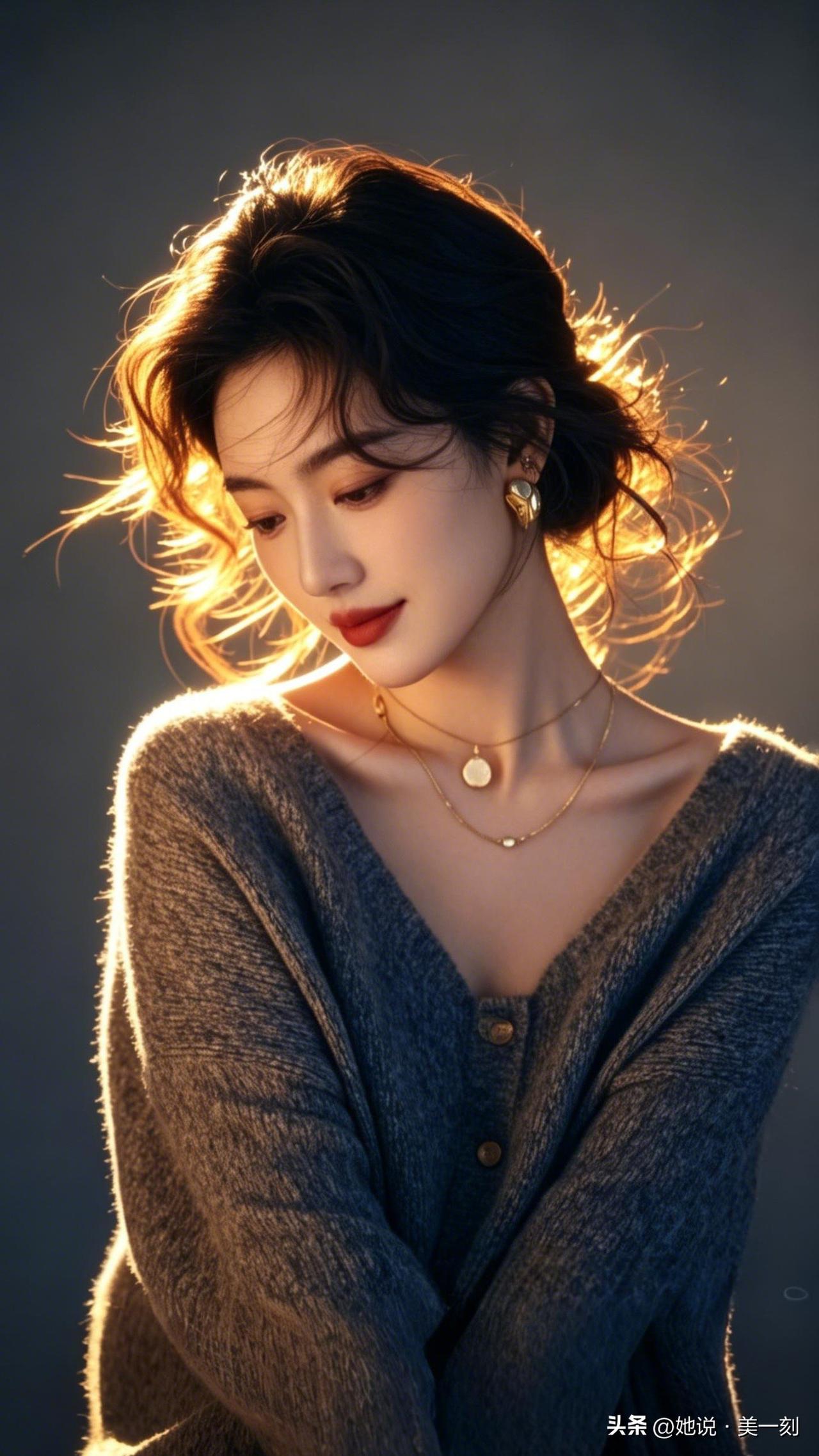 温柔的光影，沉静的气质，岁月静好。什么样的女人最令人着迷