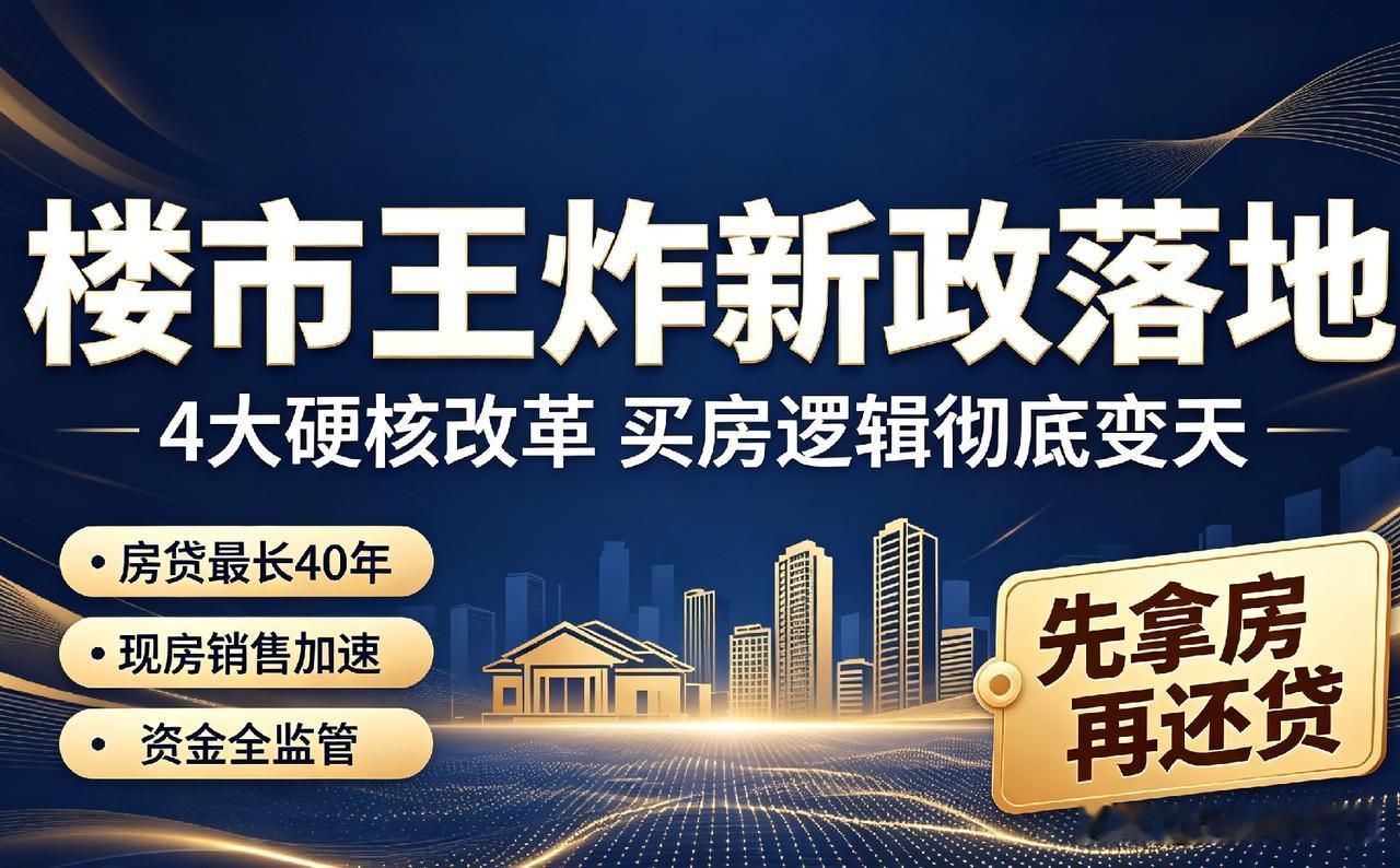 炸锅！楼市“王炸新政”落地！4大硬核改革，买房逻辑彻底翻盘
 
8月28日，多部