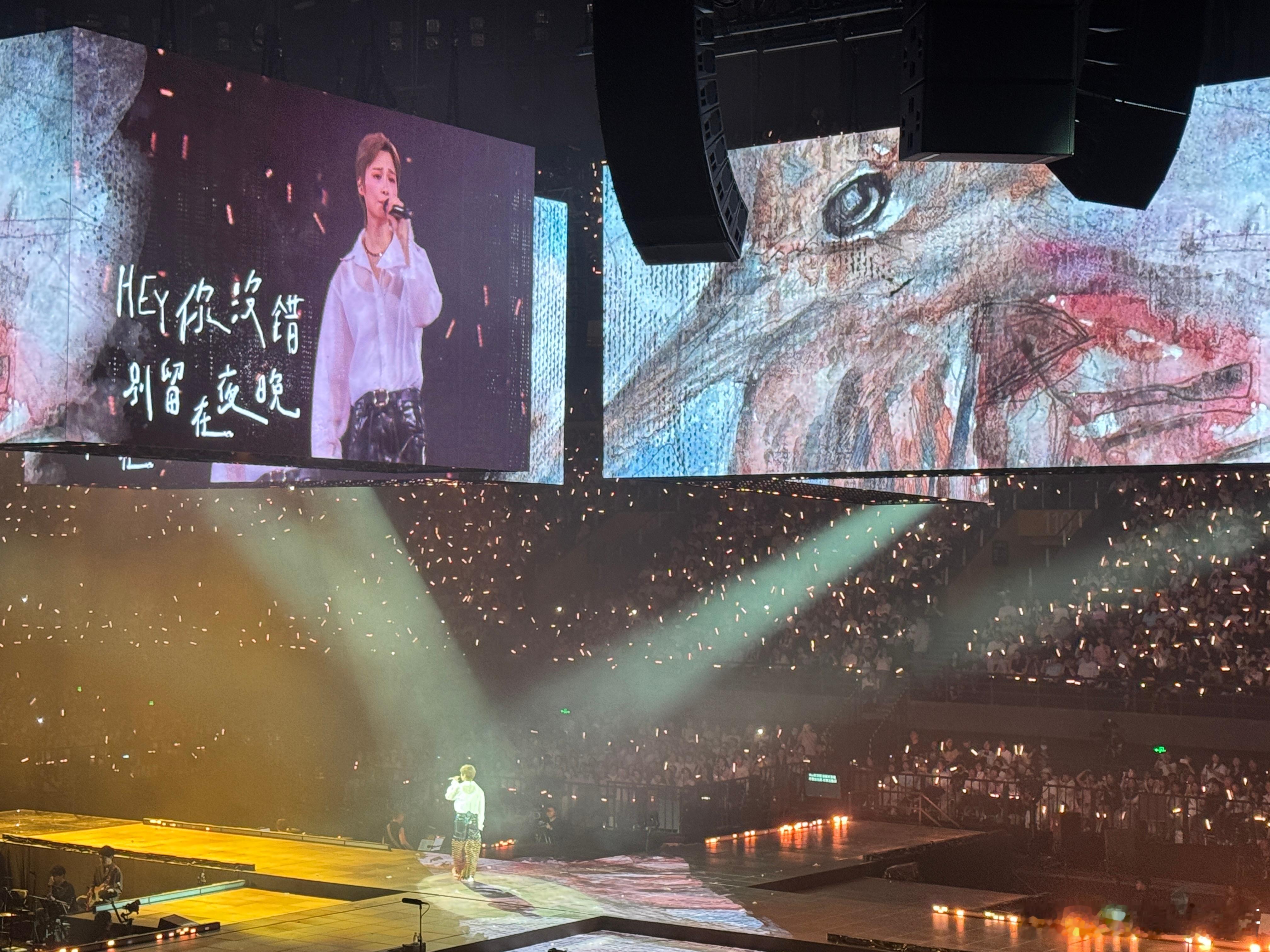 在李宇春的演唱会看到张子枫的画 永远猜不中演唱会的隐藏惊喜，当春春唱的电影《下一