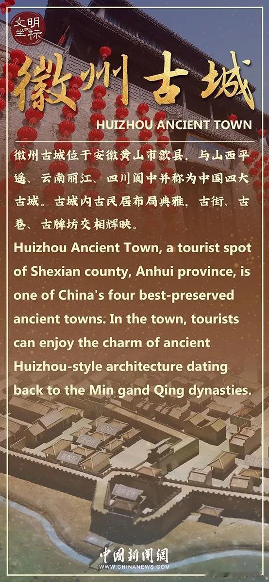 原来徽州古城位于安徽黄山市歙县！抽空去看看！#徽州人的白月光# #安徽旅行攻略#