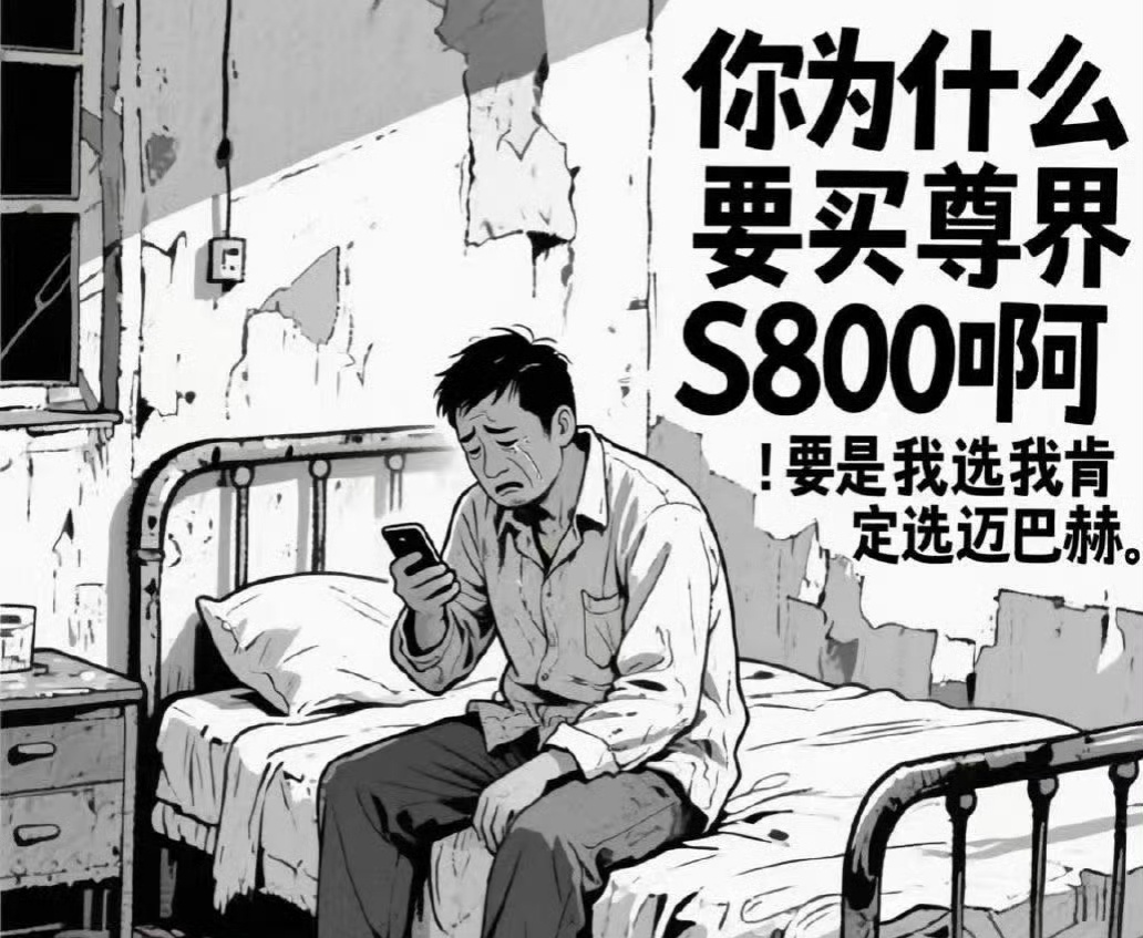 这两张图有点黑尊界S800的网络黑子很形象鸿蒙智行尊界s800 ​​​